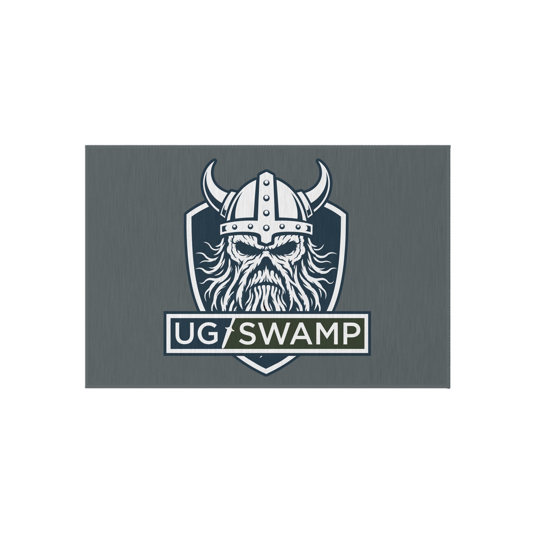 Outdoor Rug — Viking Shield Design "UG/SWAMP" Outdoor Rug