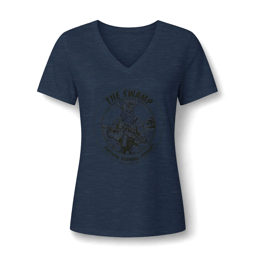 Women's Relaxed Heather CVC V-Neck Tee