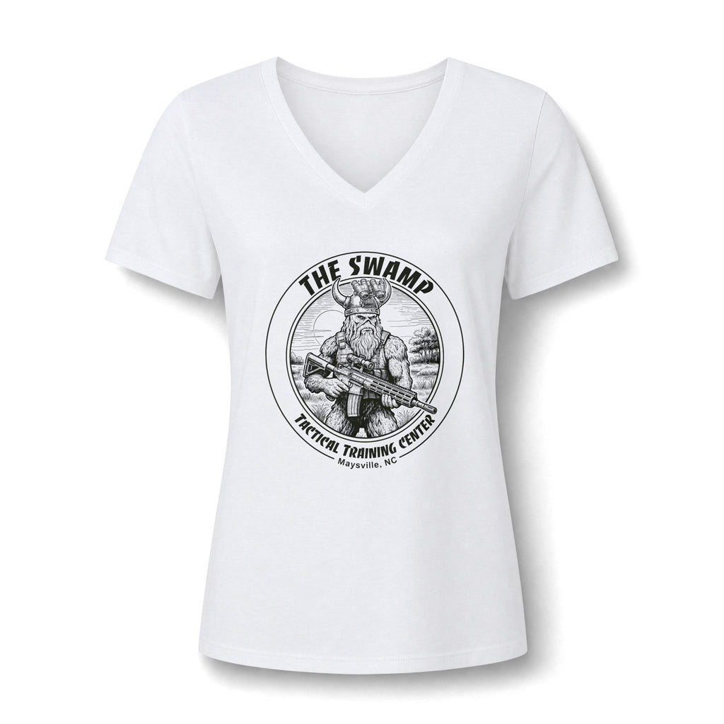Women's Relaxed Heather CVC V-Neck Tee