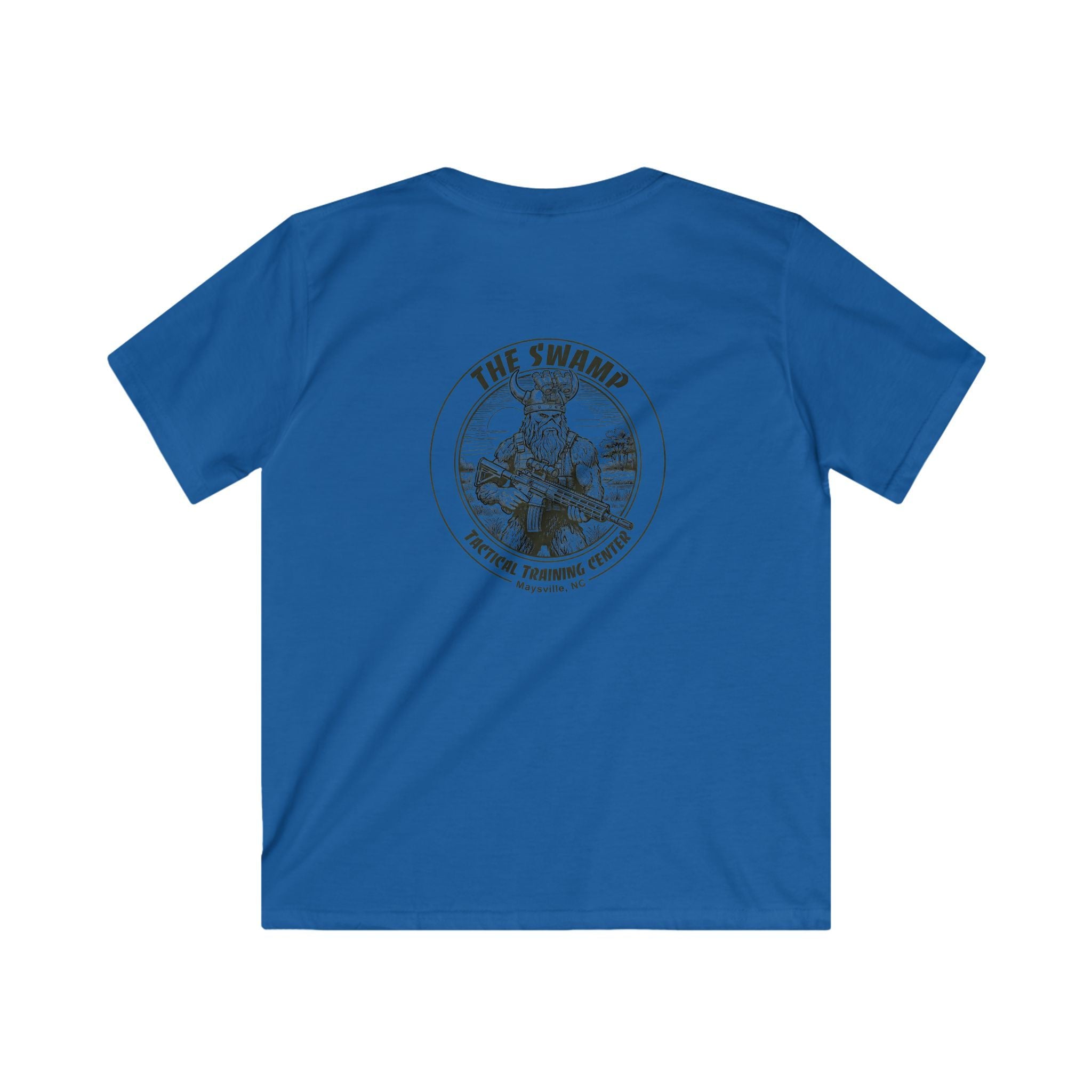 Kids Tee — 'The Swamp' Tactical Training Center Graphic (Front Chest Logo & Back Illustration)
