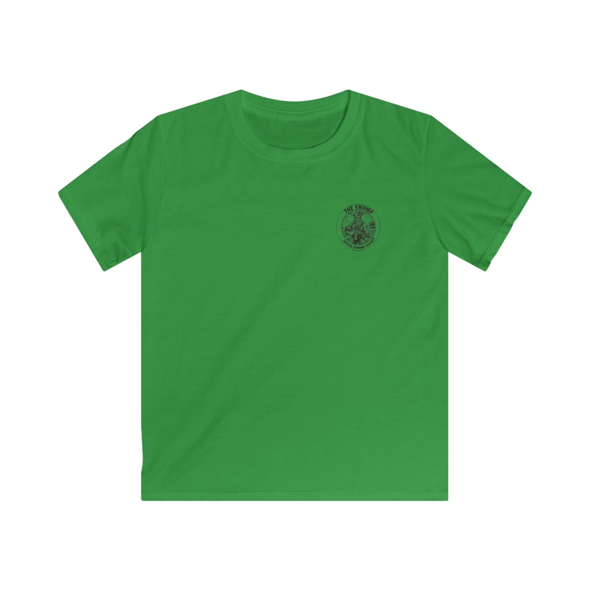 Kids Tee — 'The Swamp' Tactical Training Center Graphic (Front Chest Logo & Back Illustration)