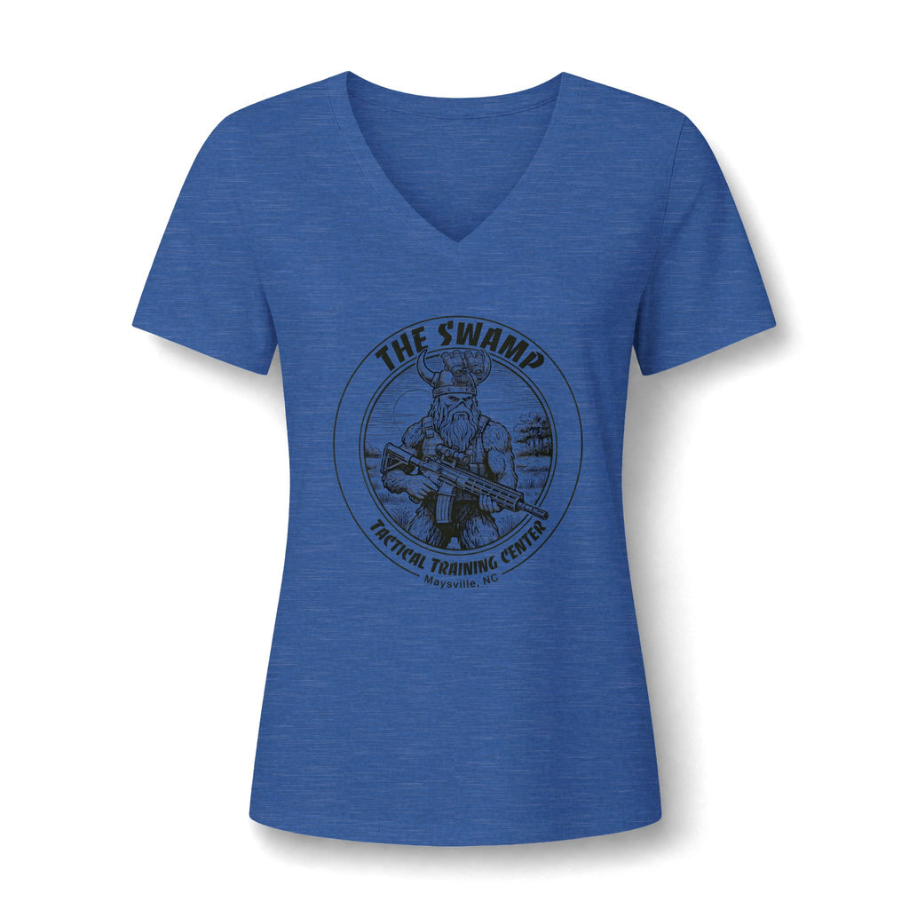 Women's Relaxed Heather CVC V-Neck Tee