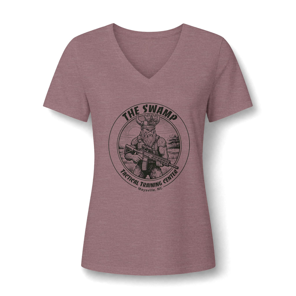 Women's Relaxed Heather CVC V-Neck Tee