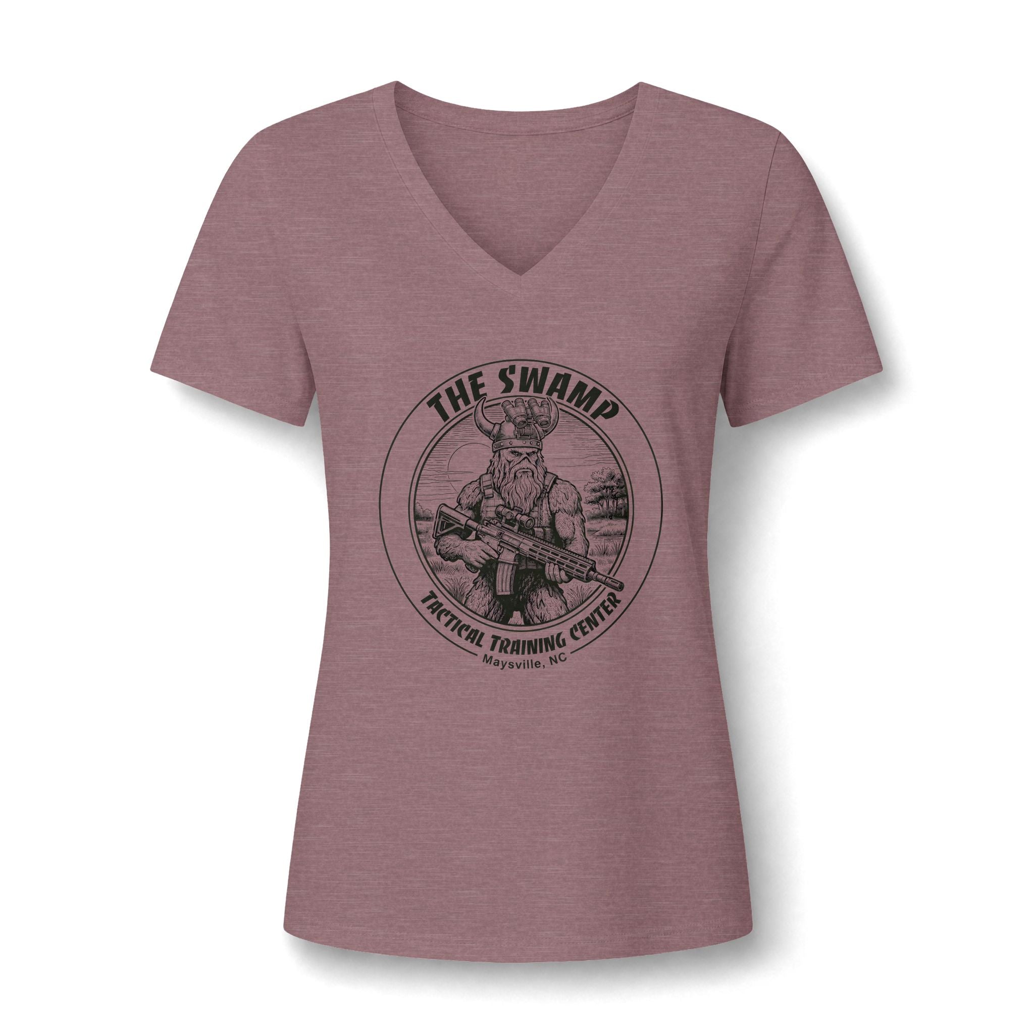Women's Relaxed Heather CVC V-Neck Tee