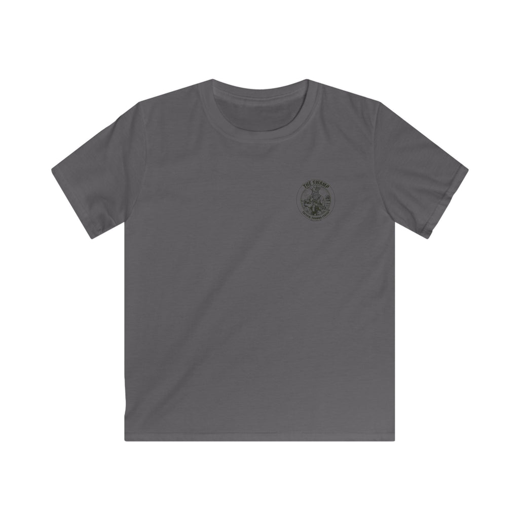 Kids Tee — 'The Swamp' Tactical Training Center Graphic (Front Chest Logo & Back Illustration)