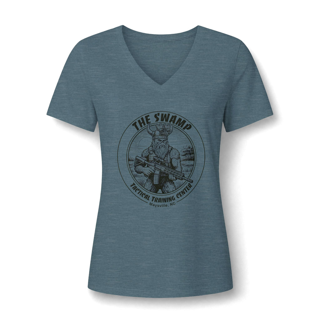 Women's Relaxed Heather CVC V-Neck Tee