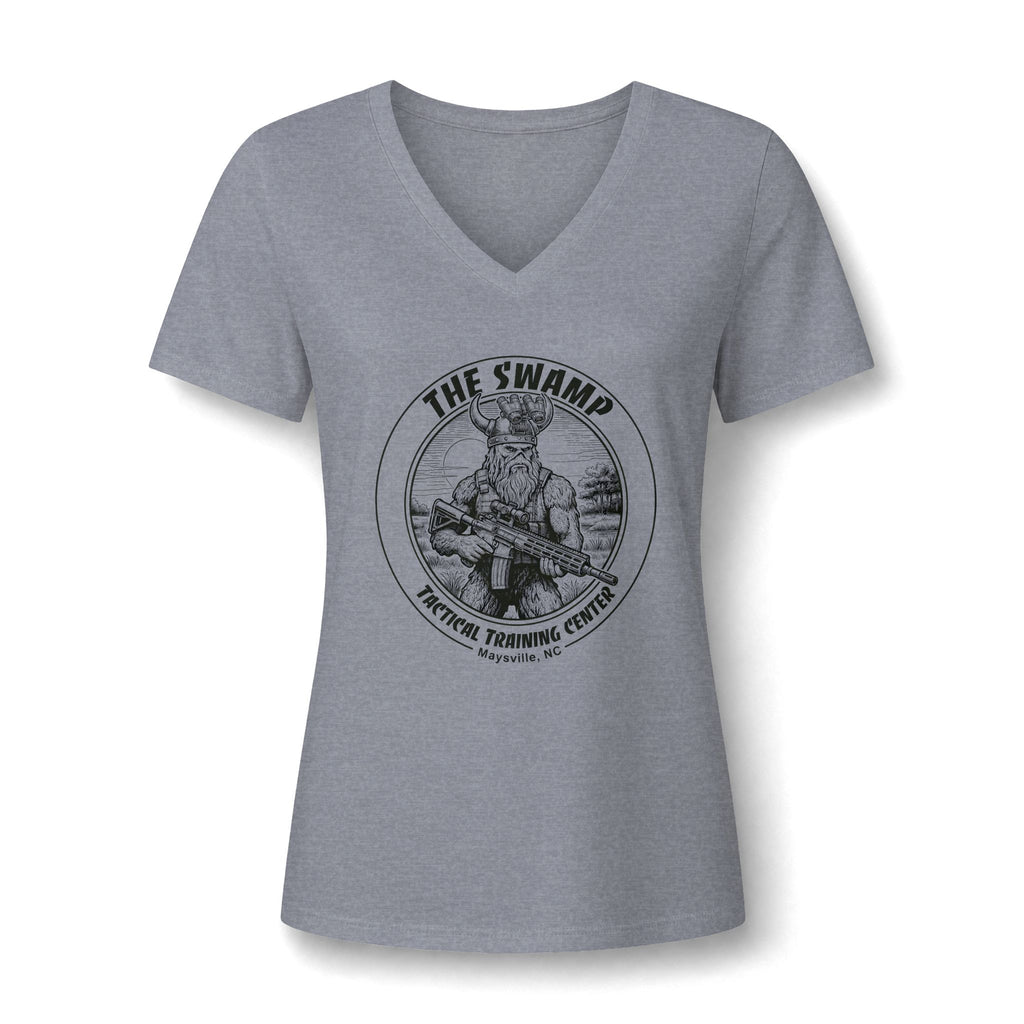 Women's Relaxed Heather CVC V-Neck Tee