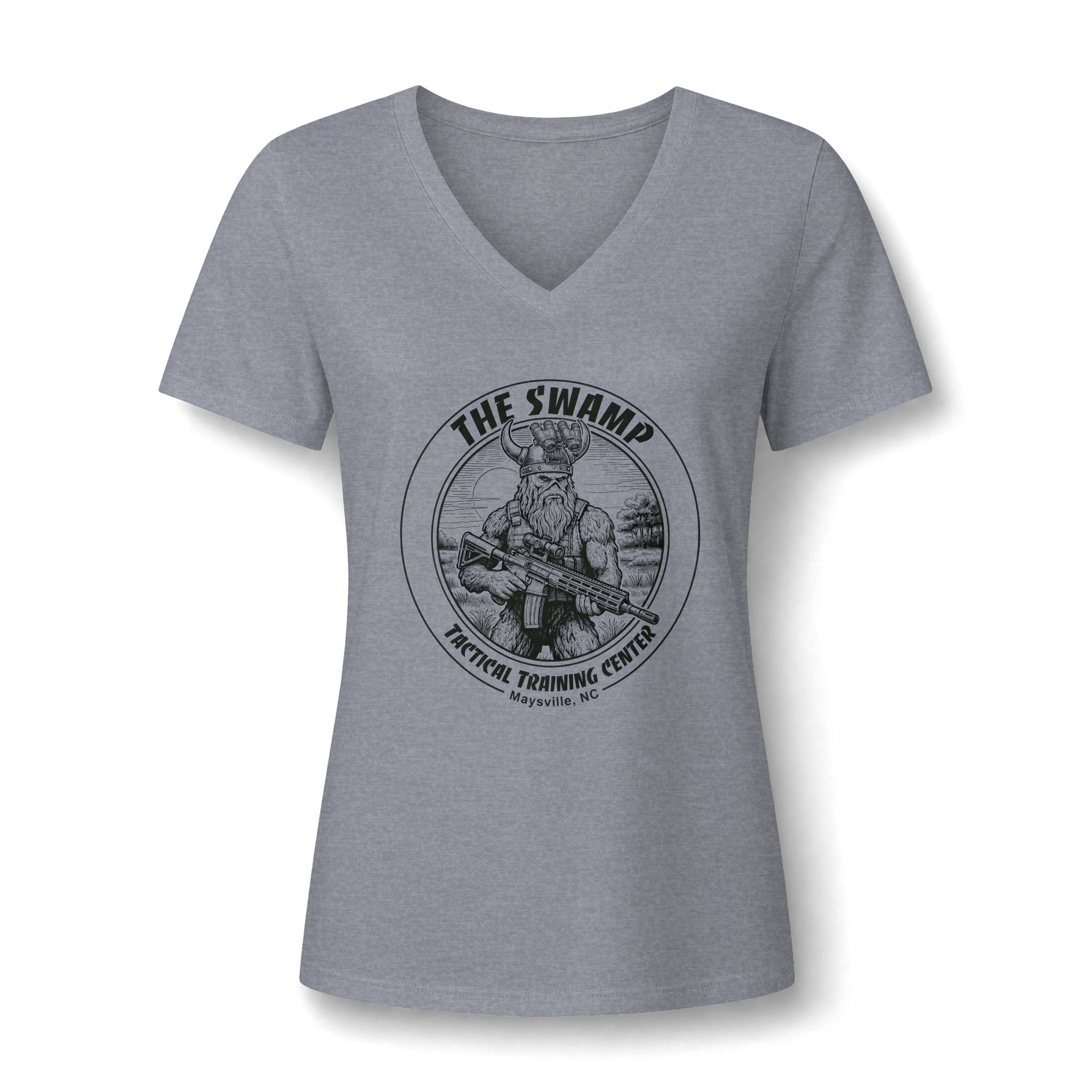 Women's Relaxed Heather CVC V-Neck Tee