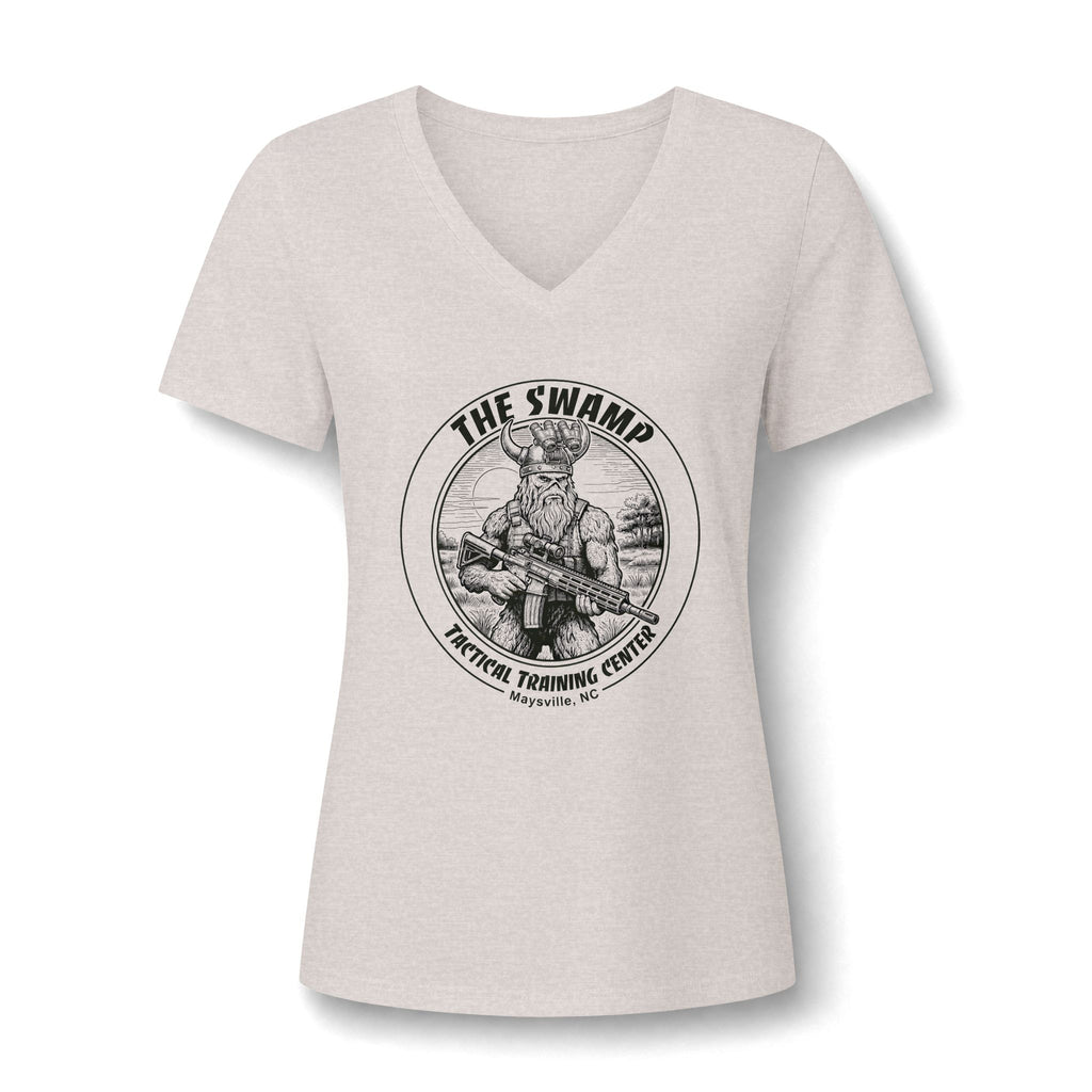Women's Relaxed Heather CVC V-Neck Tee