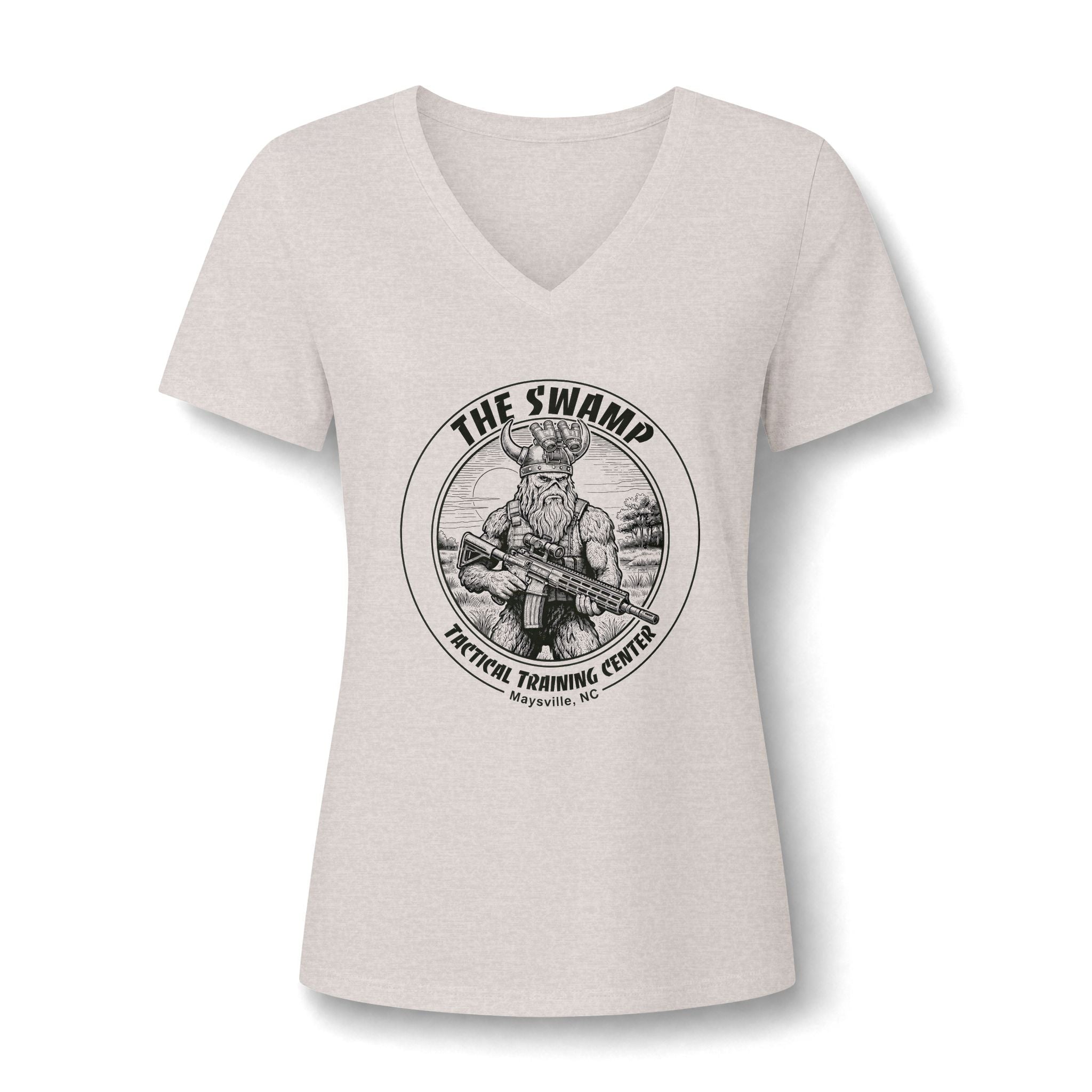 Women's Relaxed Heather CVC V-Neck Tee