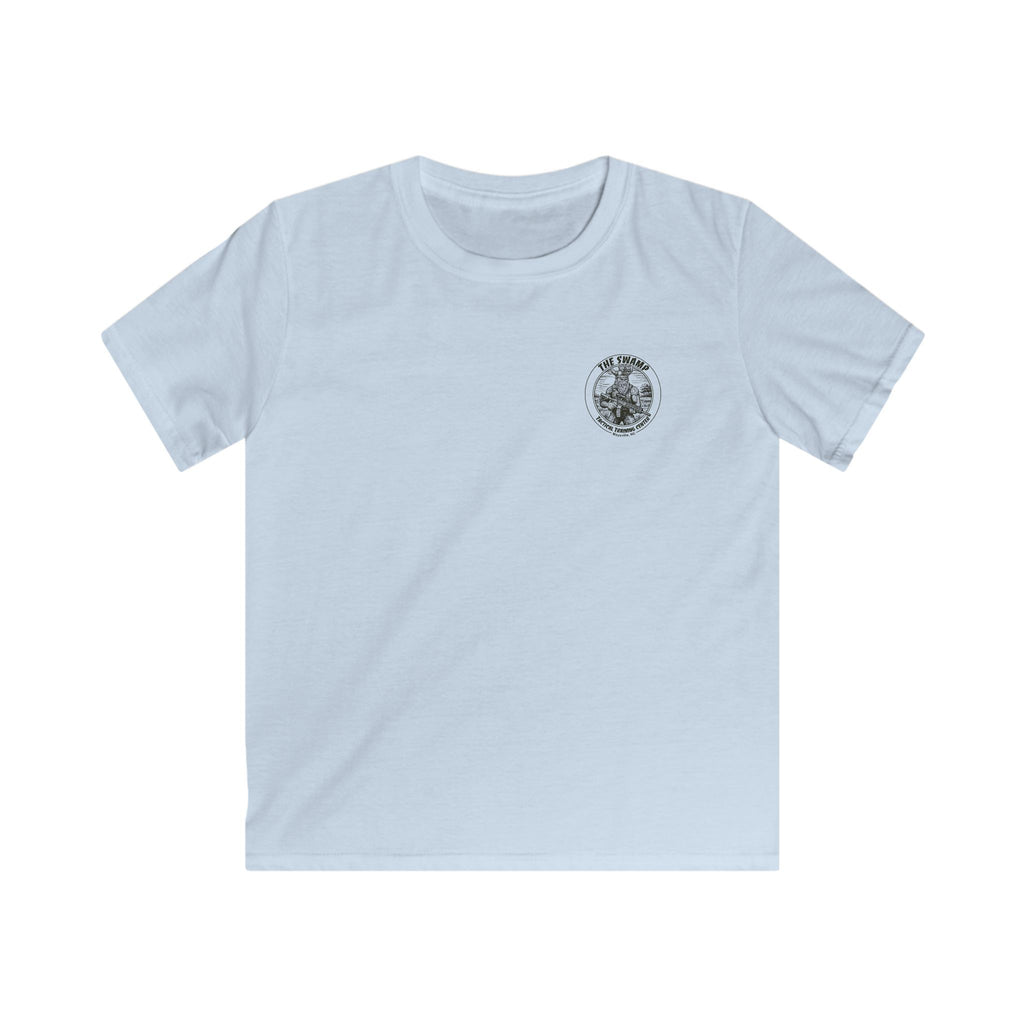 Kids Tee — 'The Swamp' Tactical Training Center Graphic (Front Chest Logo & Back Illustration)