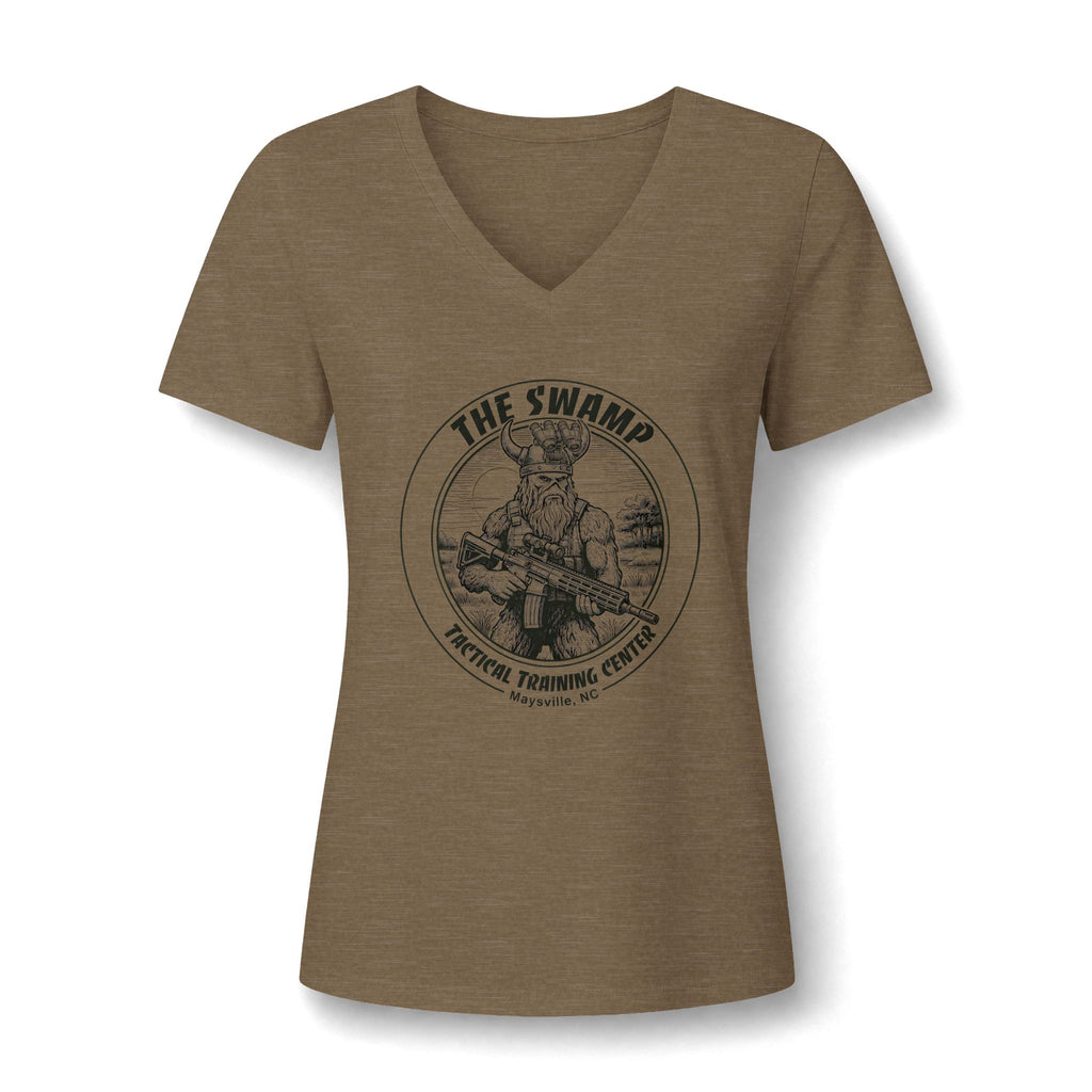 Women's Relaxed Heather CVC V-Neck Tee