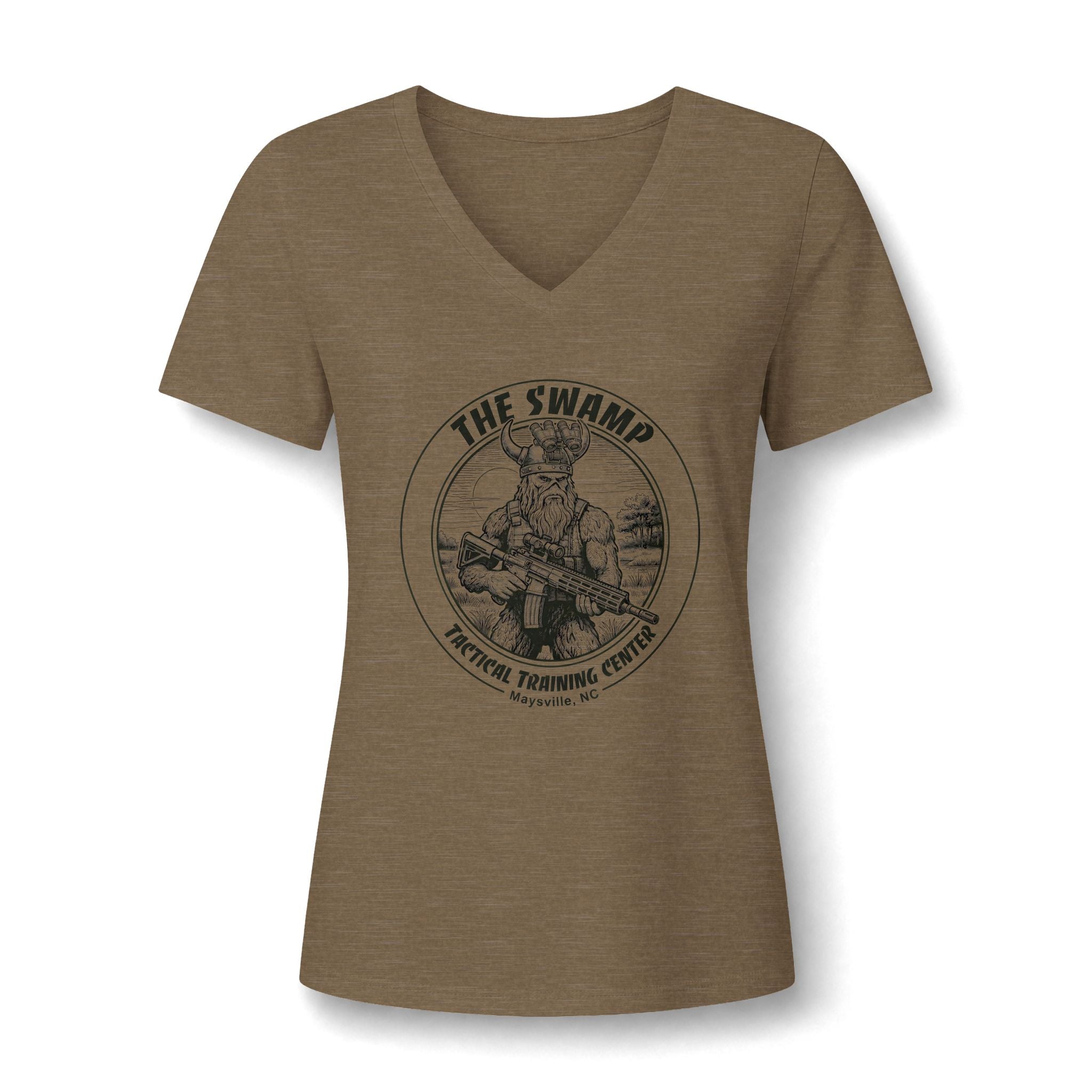 Women's Relaxed Heather CVC V-Neck Tee