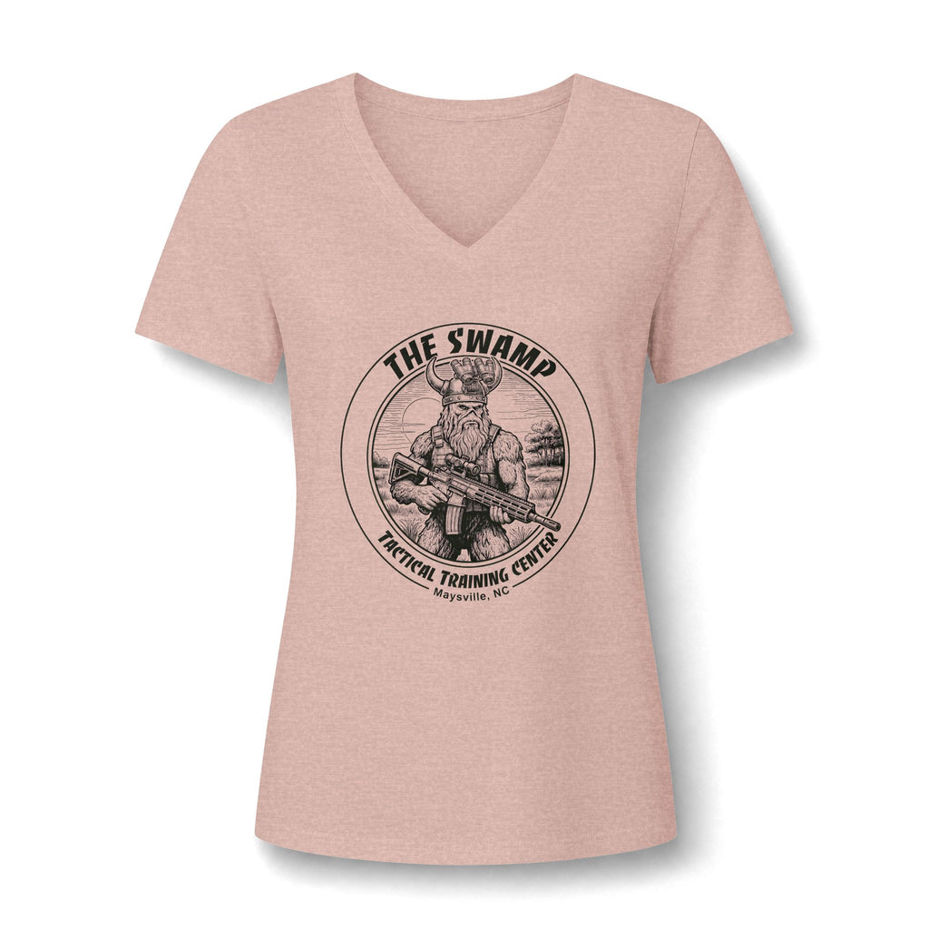 Women's Relaxed Heather CVC V-Neck Tee