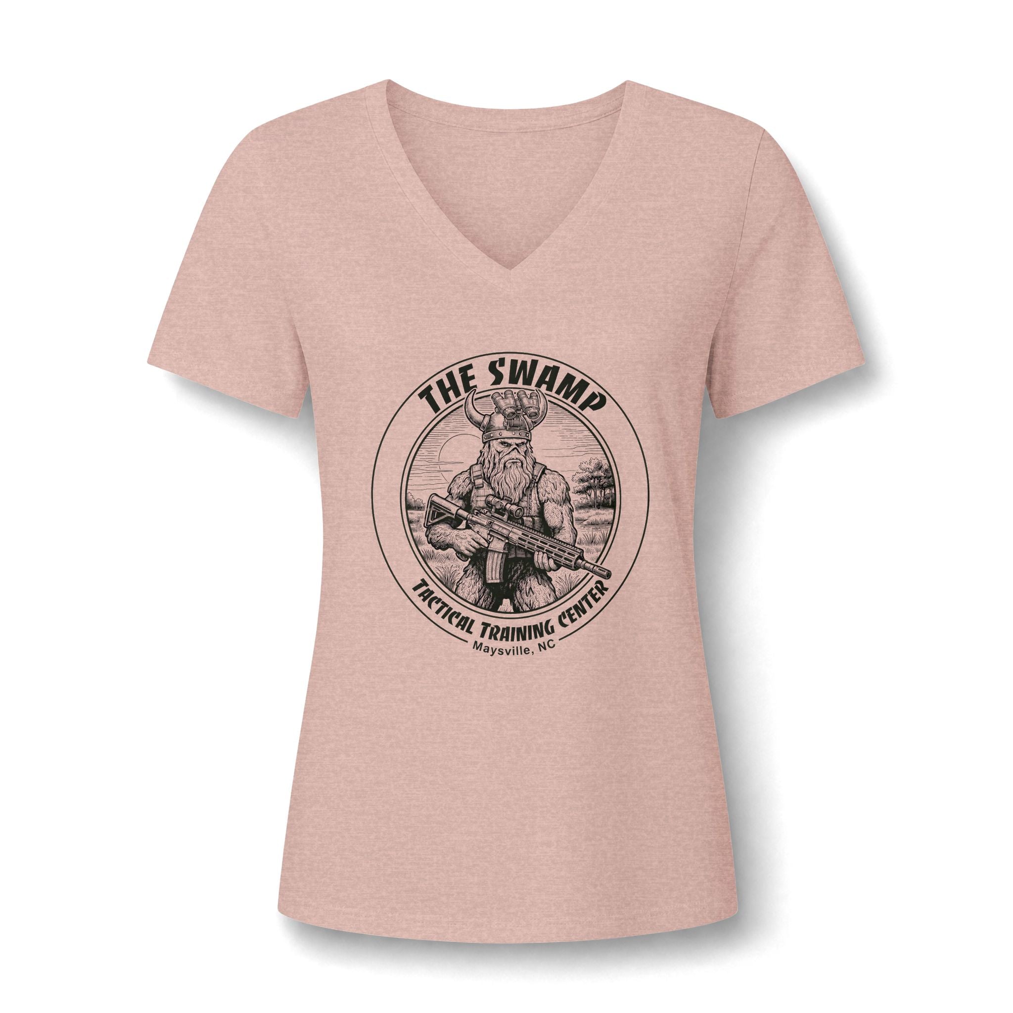 Women's Relaxed Heather CVC V-Neck Tee
