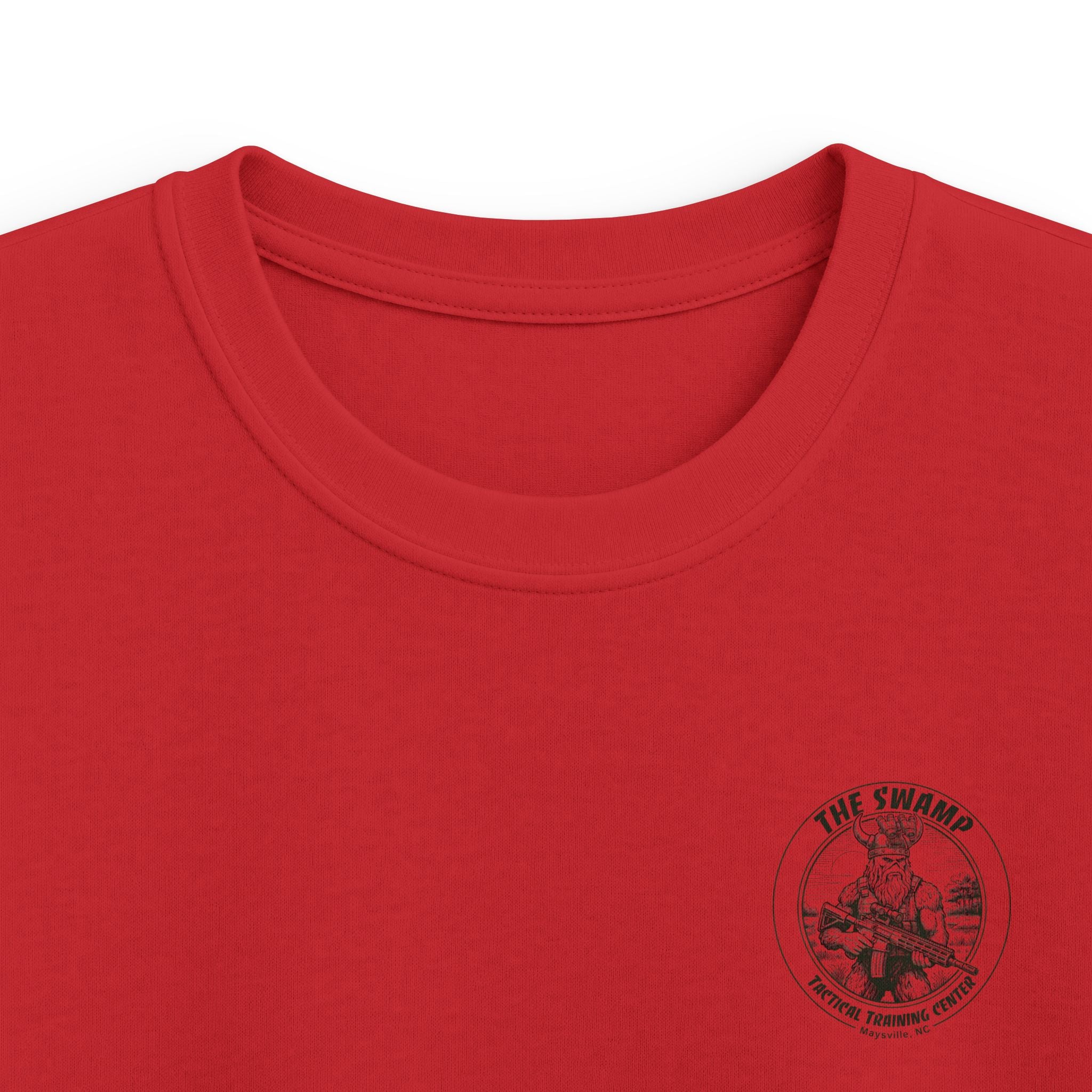 Kids Tee — 'The Swamp' Tactical Training Center Graphic (Front Chest Logo & Back Illustration)